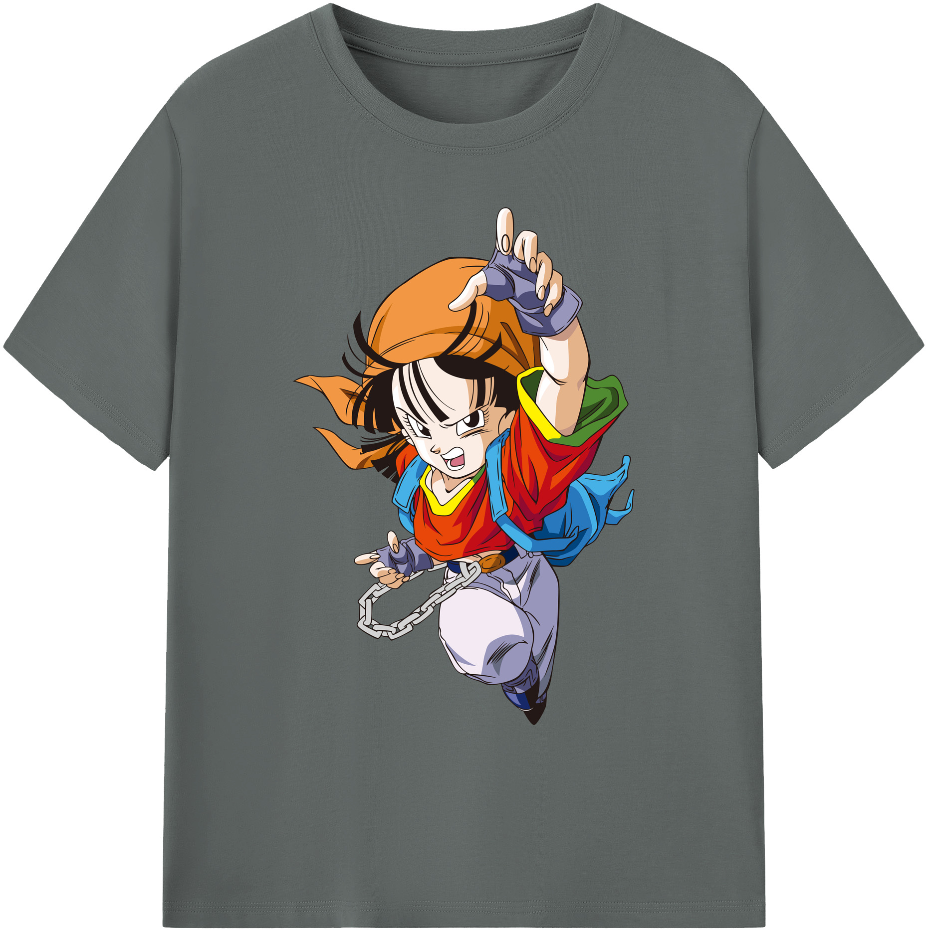 （画像用） ドラゴンボール パン DRAGON BALL Pan 綿100％ メンズ半袖Tシャツ｜肌触りやわらか＆通気性